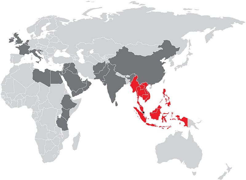 map of AluK international presence